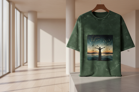 Unisex Acid Washed Oversized Tee